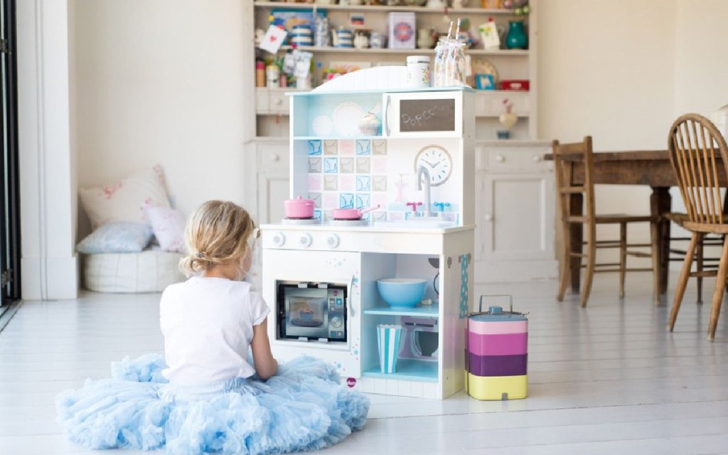 interactive wooden kitchen