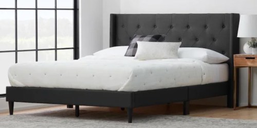 Wingback Upholstered Bed Frames from $85 Shipped on Lowes.com (Regularly $171+) | TODAY ONLY