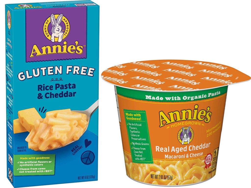 Annie's Gluten Free Rice Pasta & Cheddar and Mac & Cheese