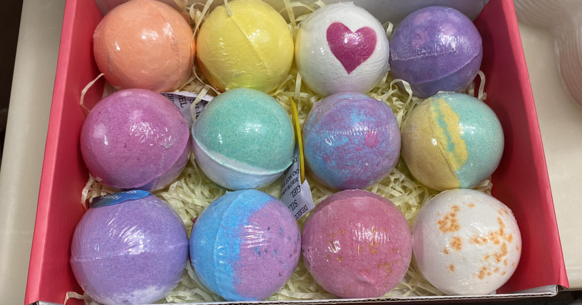 large gift box of Bath Bombs