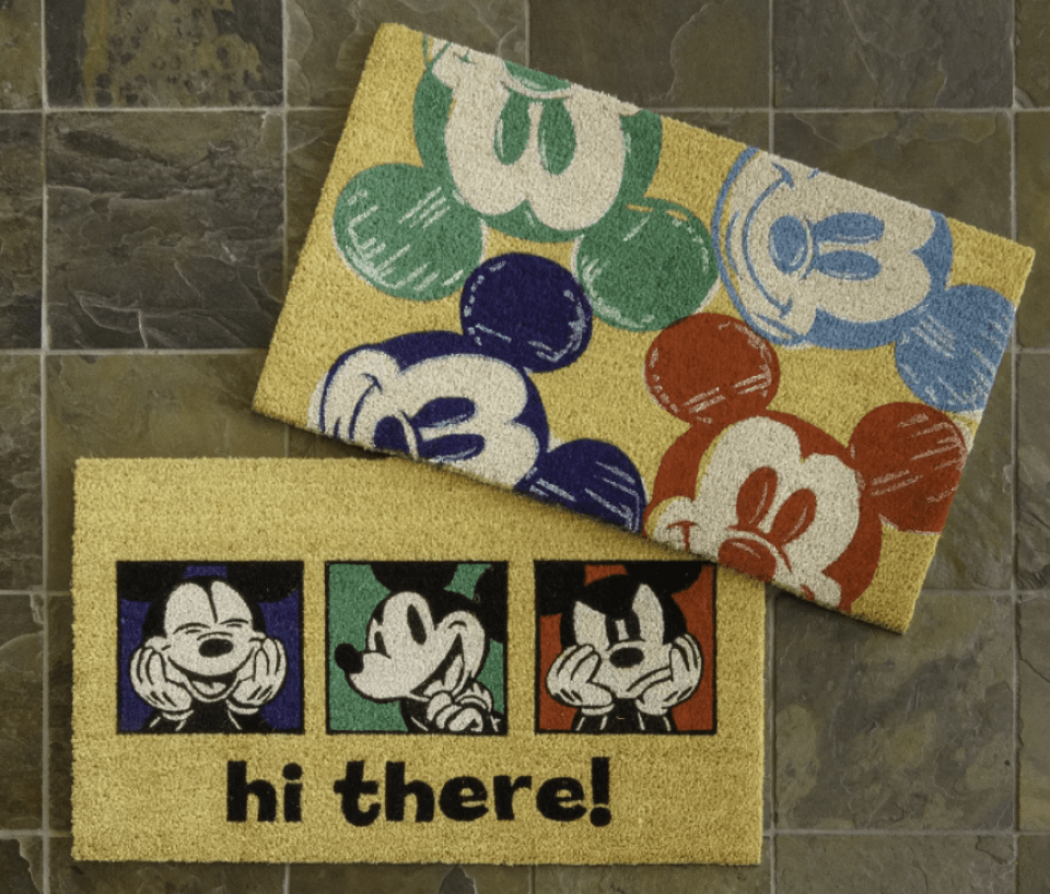 two Disney doormats