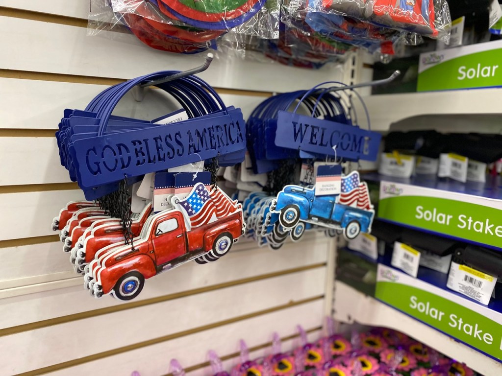 Dollar Tree Antique Truck Patriotic Signs