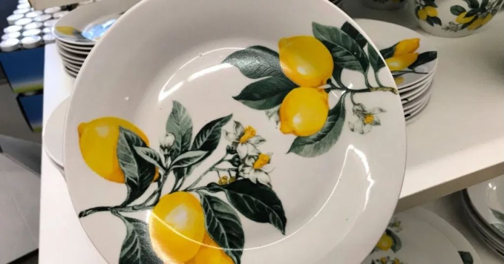 Dollar Tree Lemon Dinner Plate