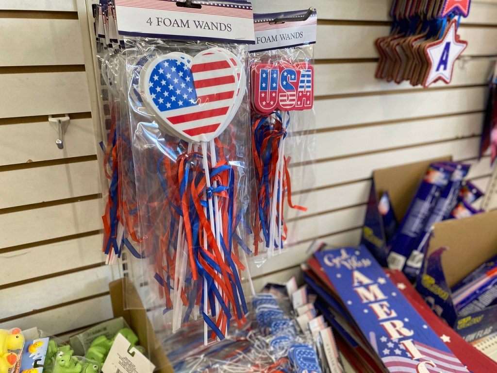 Dollar Tree Patriotic Foam Winds