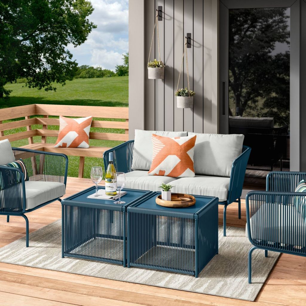 Fisher Coffee Tables in outdoor patio setting