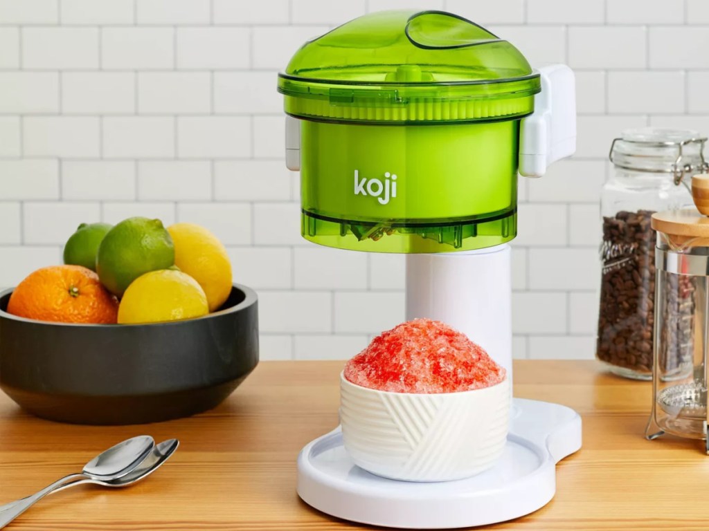 shaved ice machine on counter