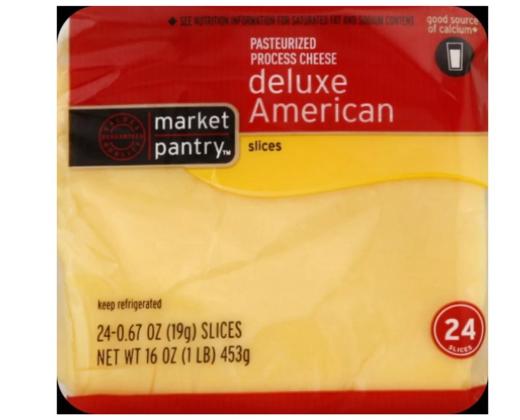 package of American cheese