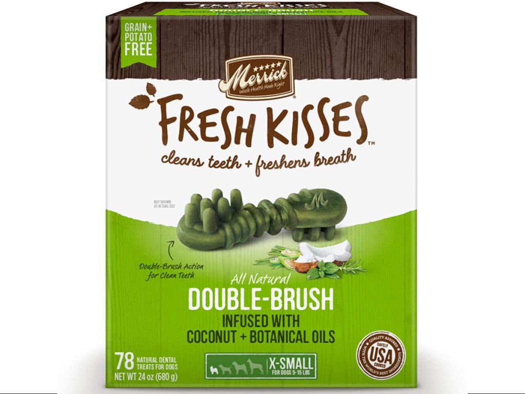 Merrick Fresh Kisses Oral Care Dental Dog Treats