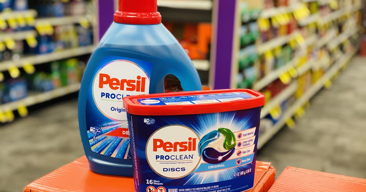 Two Persil brand laundry products