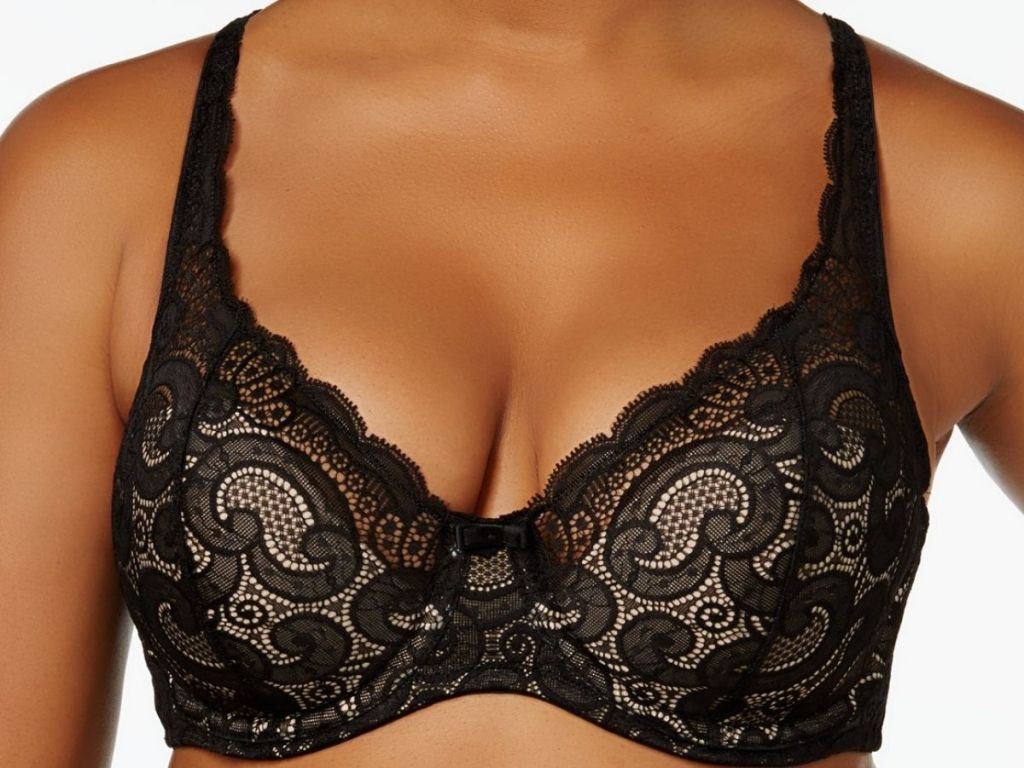 woman wearing a Playtex Bra