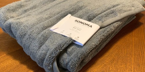 SONOMA Quick Dri Ribbed Bath Towels from $4.89 on Kohls.com (Regularly $14) | Great Reviews