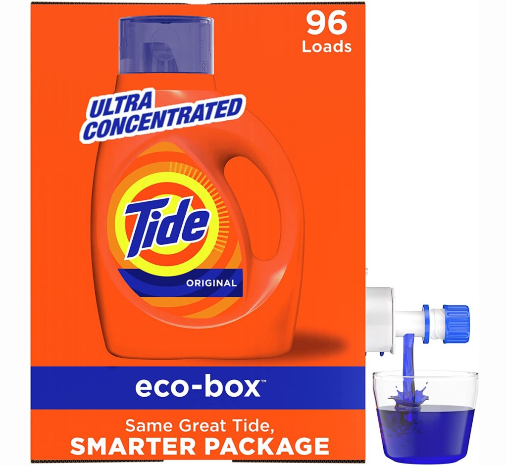 Tide brand laundry detergent