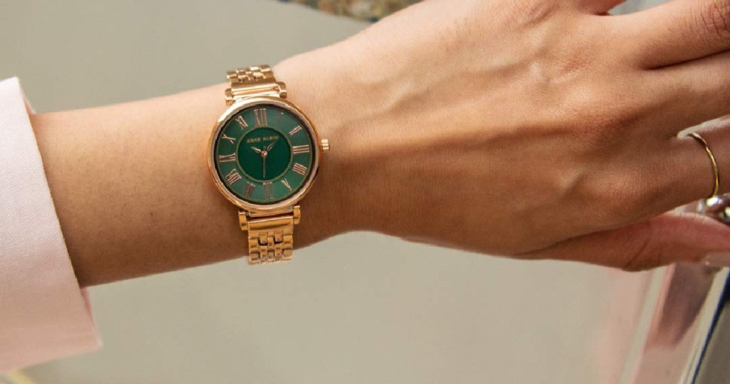 anne klein watch on wrist