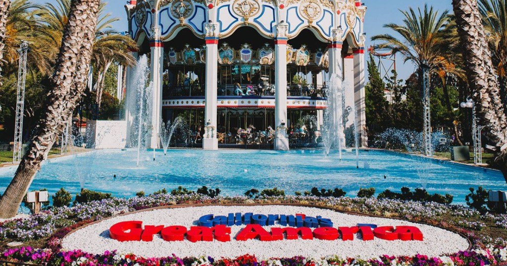 california great america waterfall