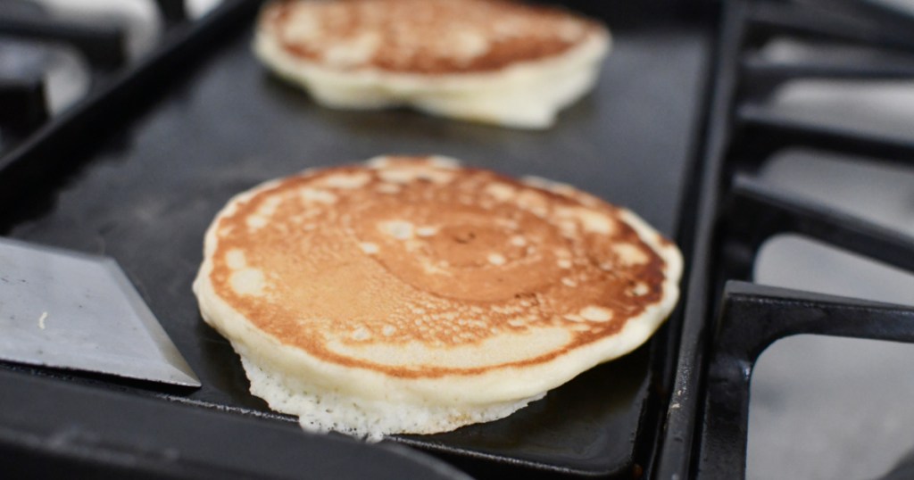 frying from scratch fluffy pancakes