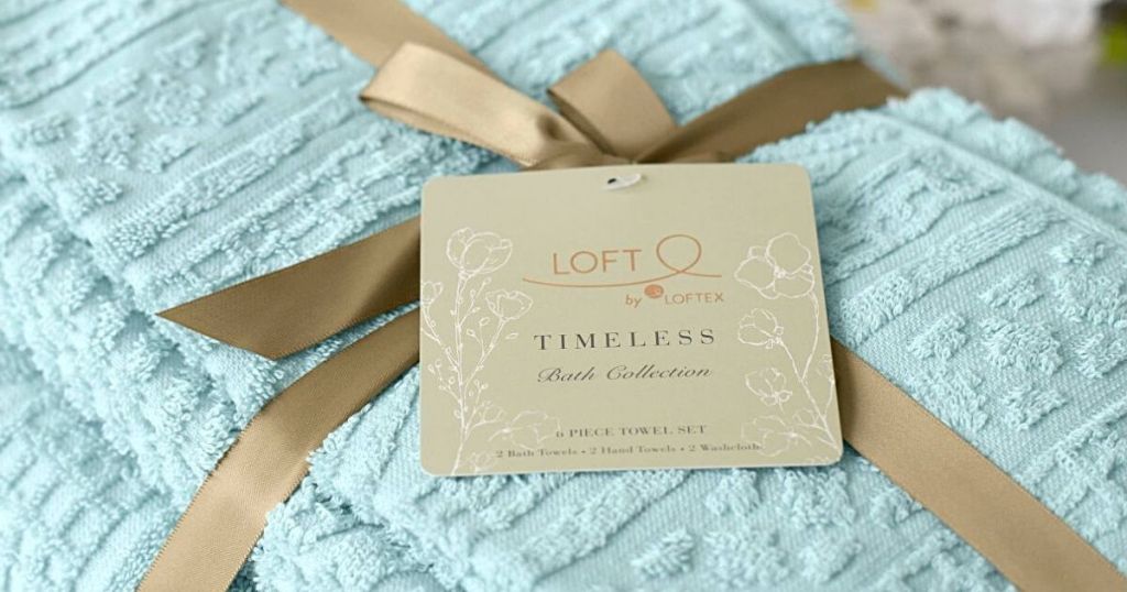 turquoise Loft Timeless towels