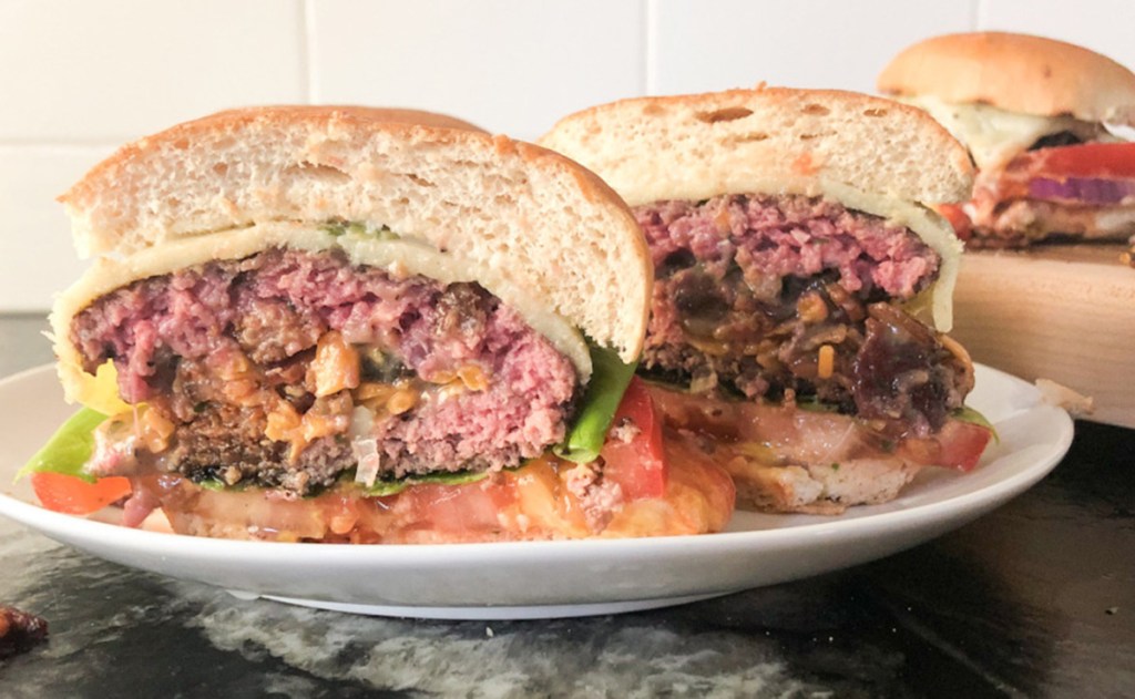 ranch stuffed burger