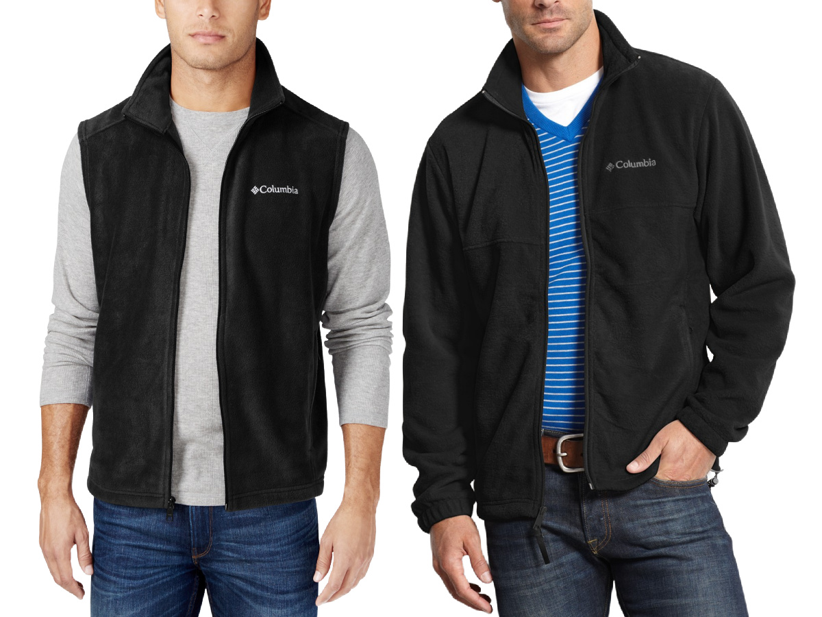 columbia vest and jacket