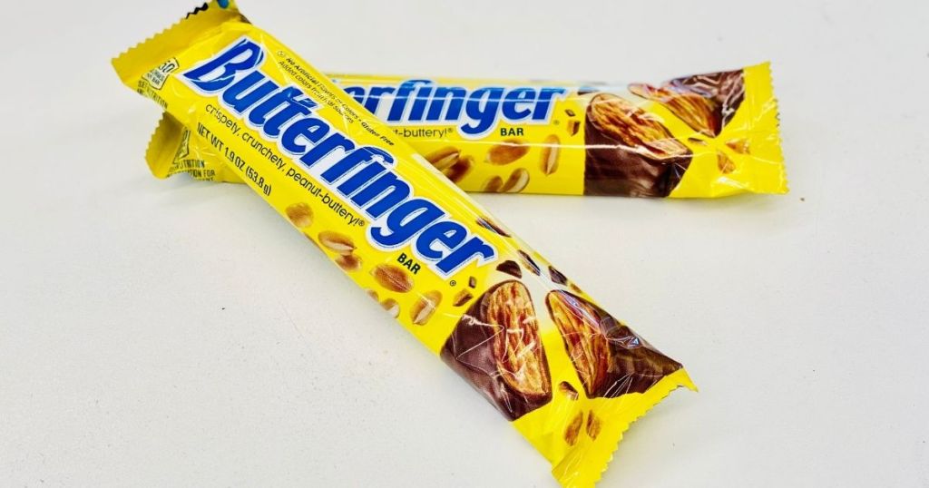 two Butterfinger Candy Bars