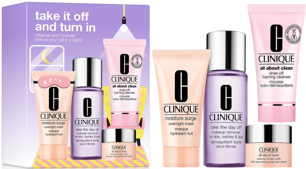 Clinique Take It All Off and Turn In: Skin Care Set