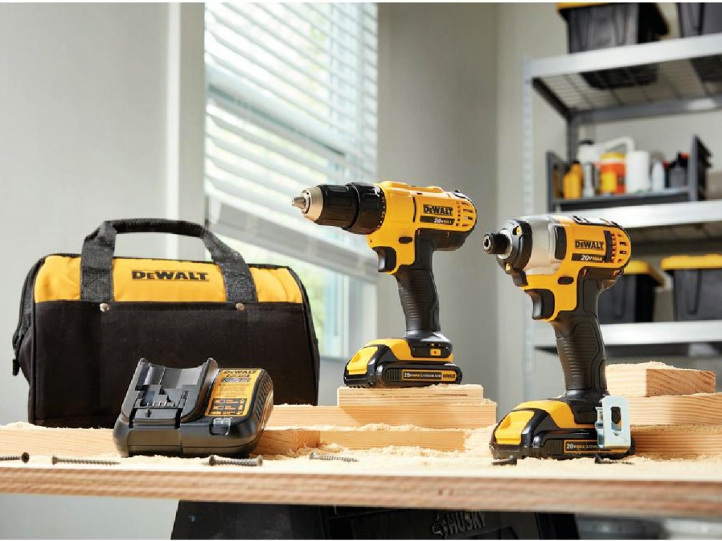 DEWALT 20-Volt MAX Cordless Drill/Impact Combo Kit