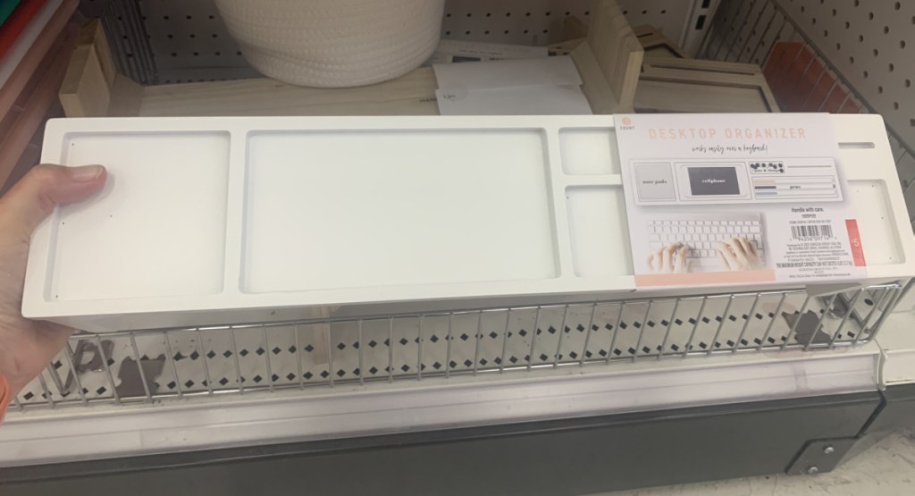 Desktop Organizer on display in-store