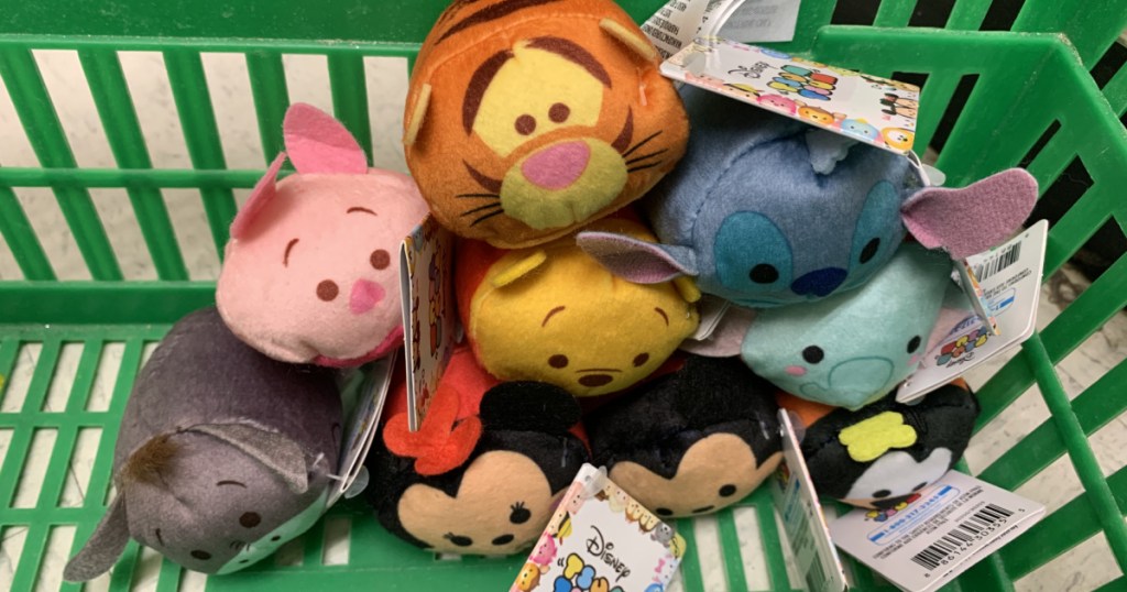 Disney Tsum Tsum toys in a basket