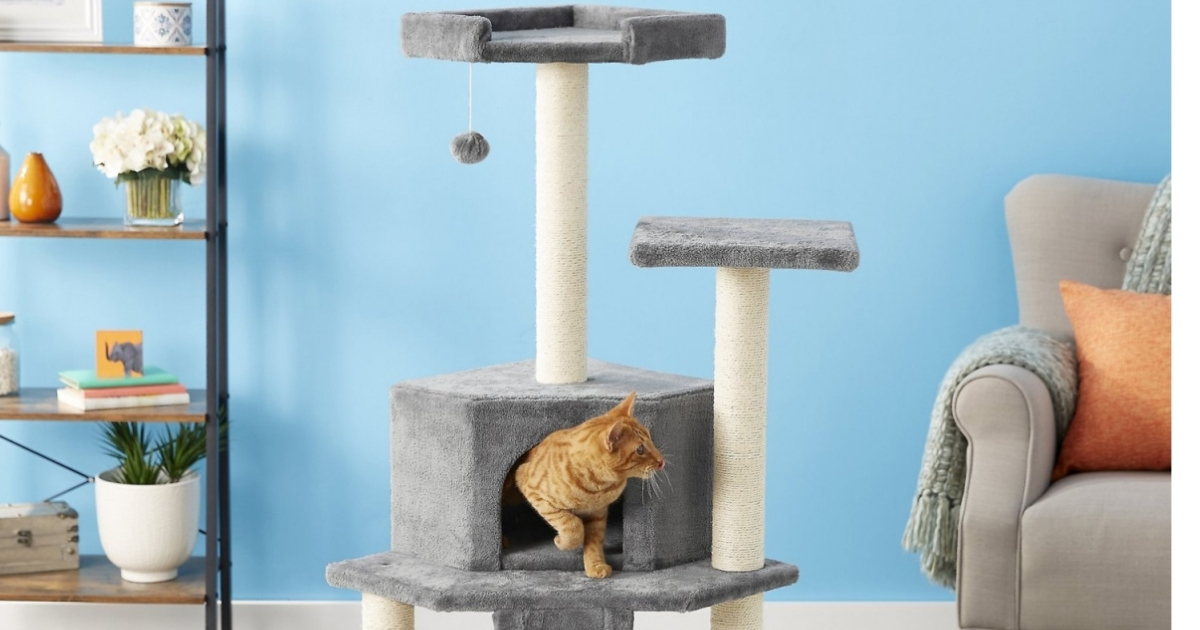 Frisco 68-in Faux Fur Cat Tree & Condo