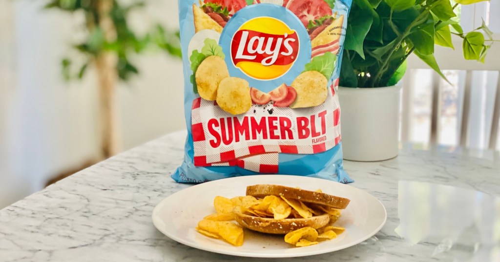 Lays Summer BLT Chips on Table