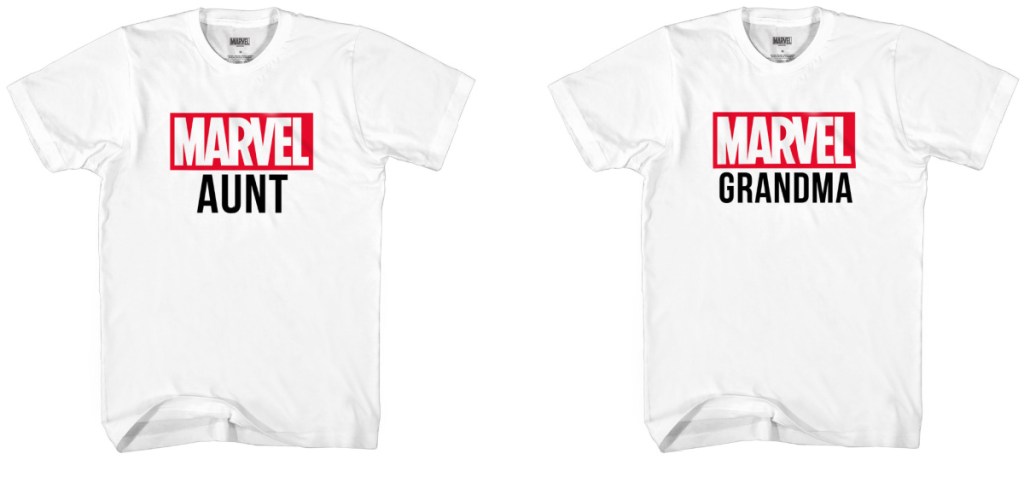 Marvel themed family tees