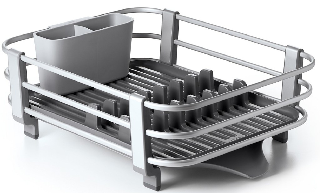 large aluminum dish rack, empty