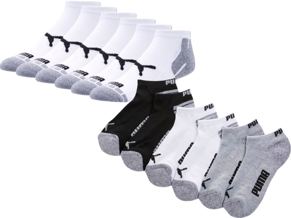 PUMA Men's 6-Pack Low Cut Socks