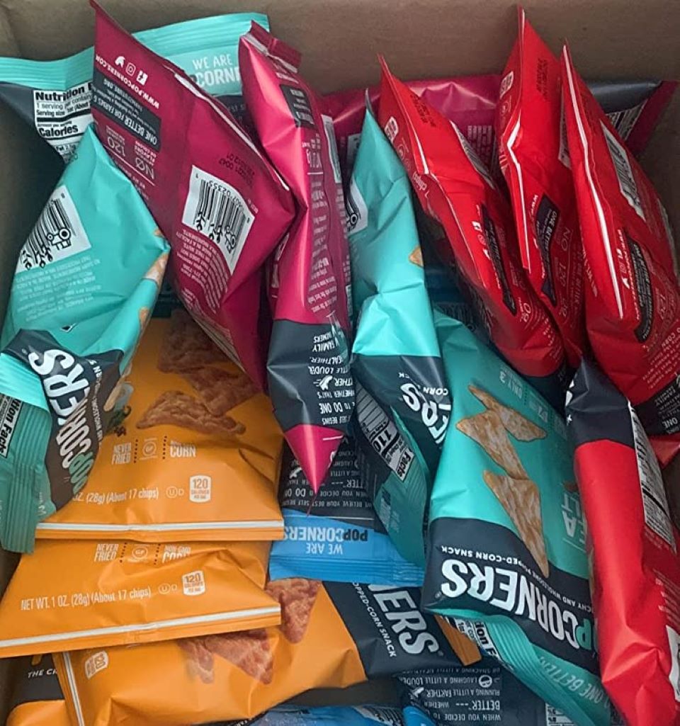 box of Popcorners popcorn