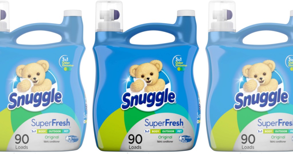 3 lareg bottles of snuggle fabric softener