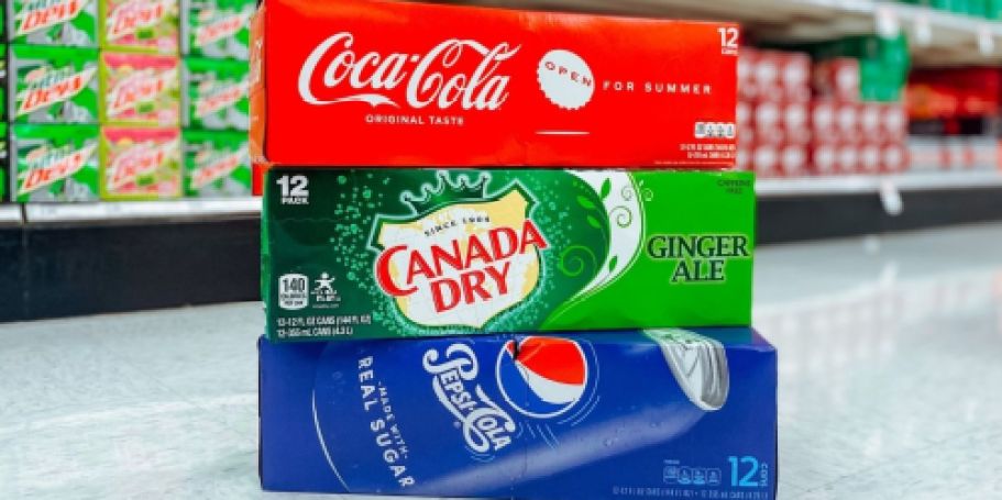 THREE Soda 12-Packs Only $12.94 at Target – Pepsi, Coke, Dr. Pepper, & More!