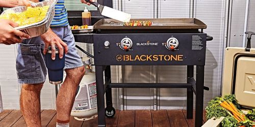 Blackstone 2-Burner Flat Top Griddle w/ Accessories & Cover Only $278 at Lowe’s (In-Store & Online)