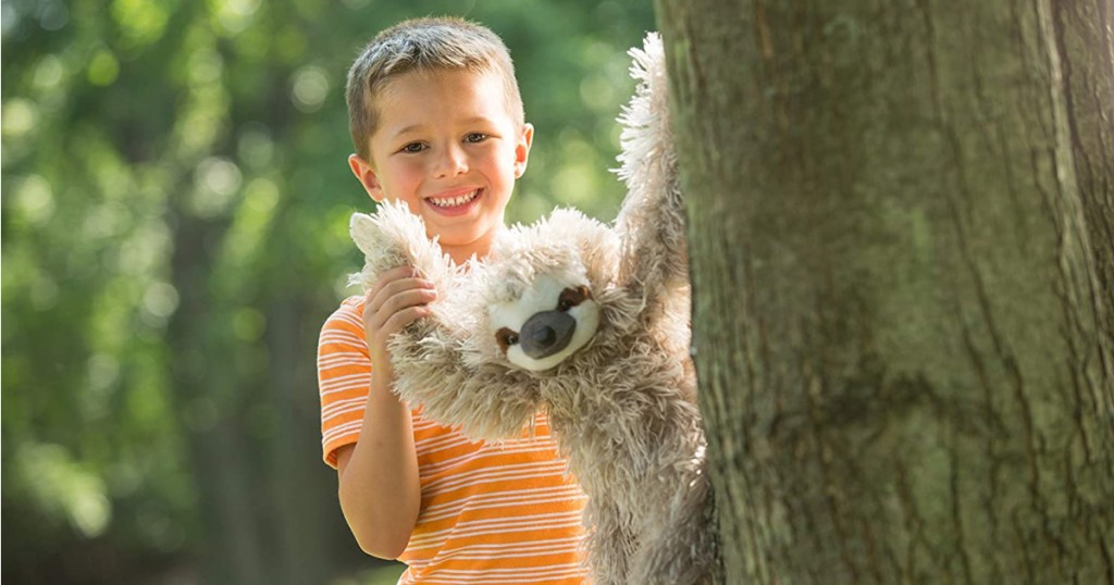 Wild Republic Cuddlekins Three-Toed Sloth 12-inch Plush