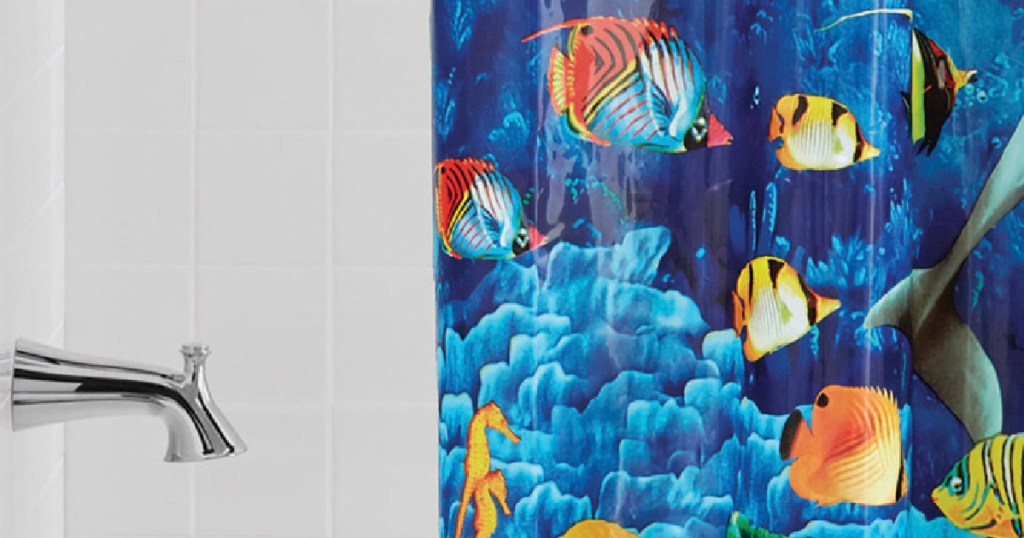 bathroom fish curtain