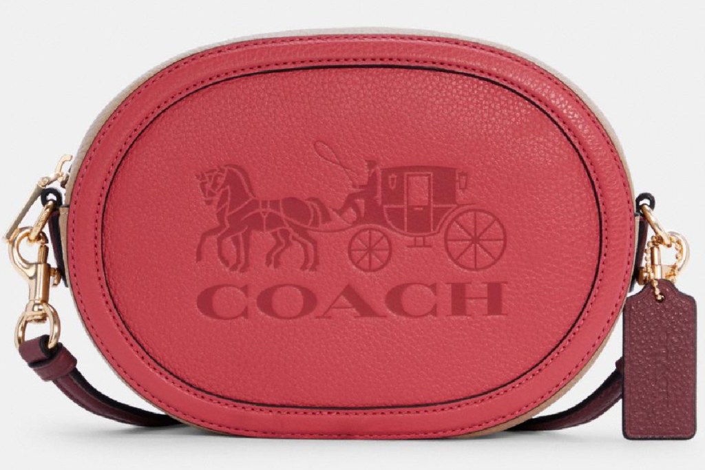 coach round camera bag