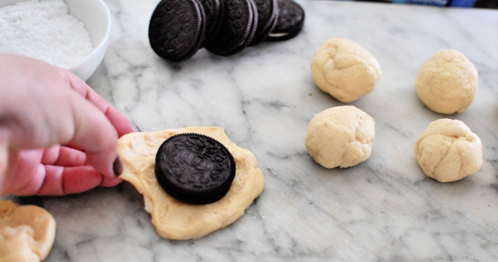 crescent dough and oreos