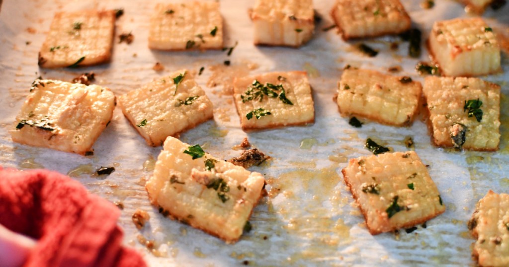 easy crispy potato bites in the oven