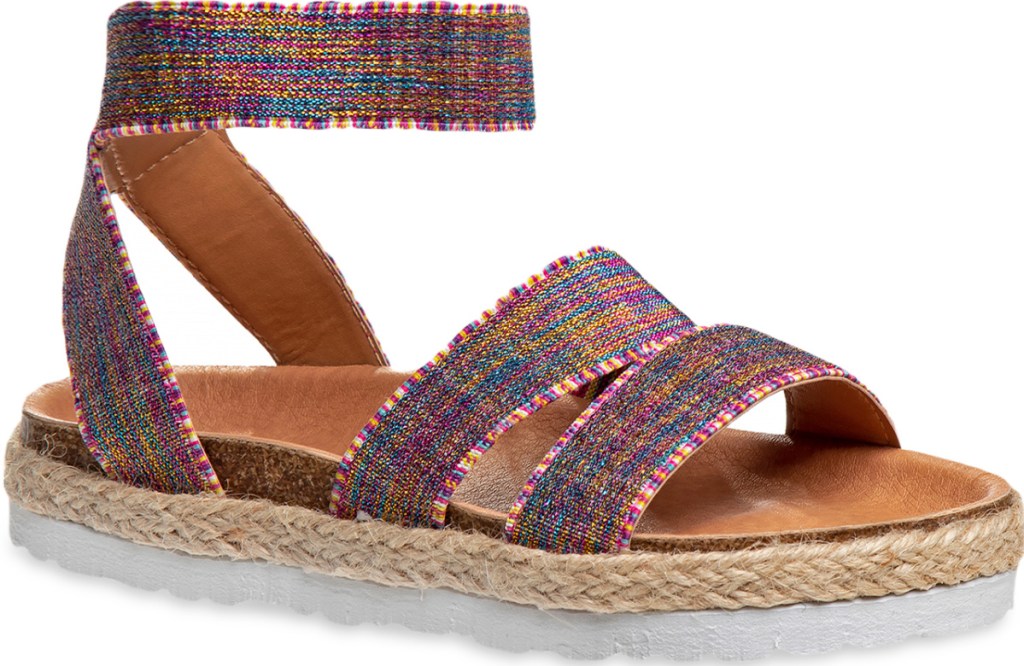 girls rainbow sandals
