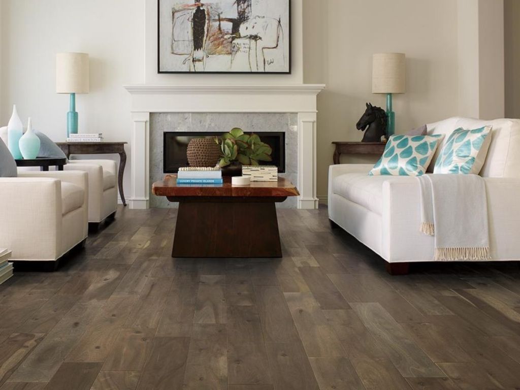 hardwood flooring in living room