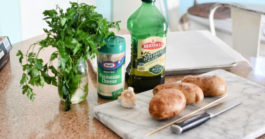 ingredients for crispy potato bites