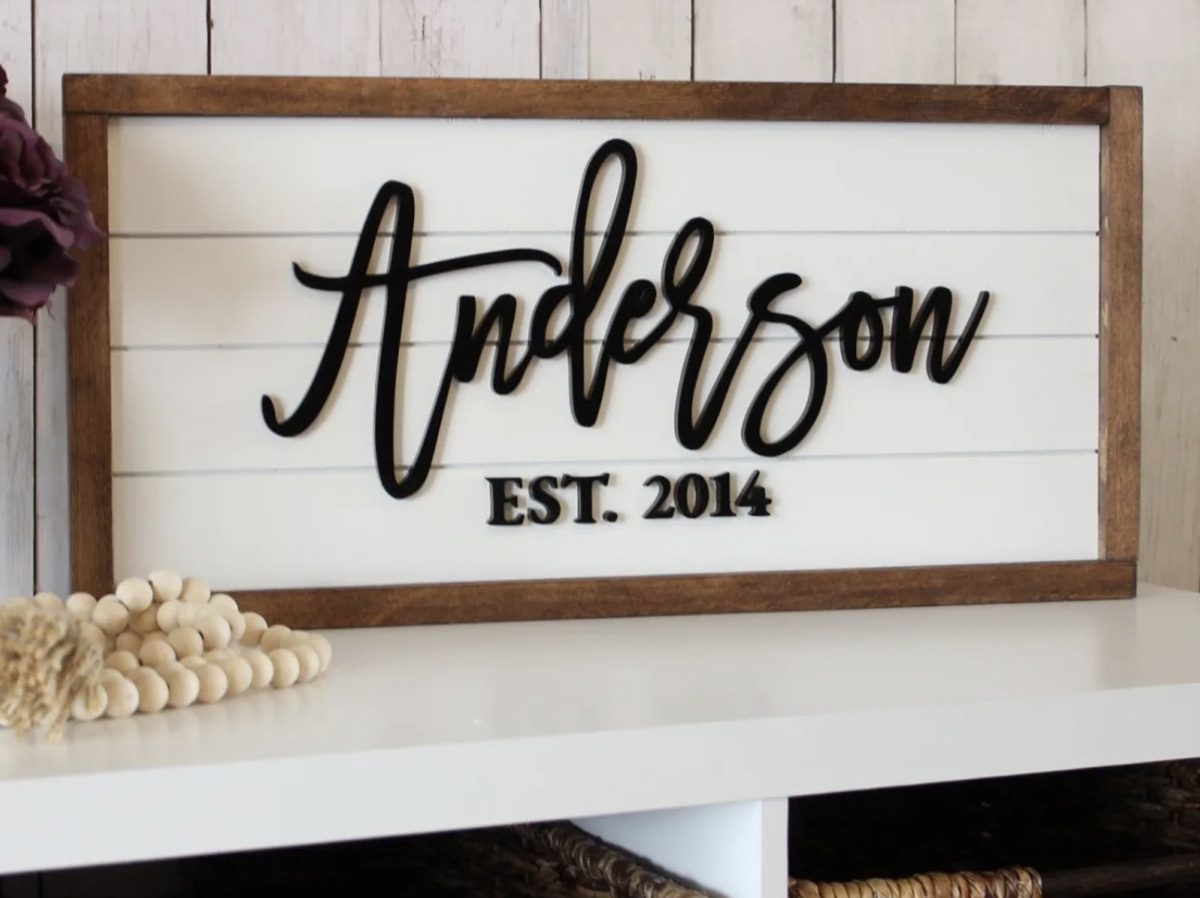 jane personalized sign