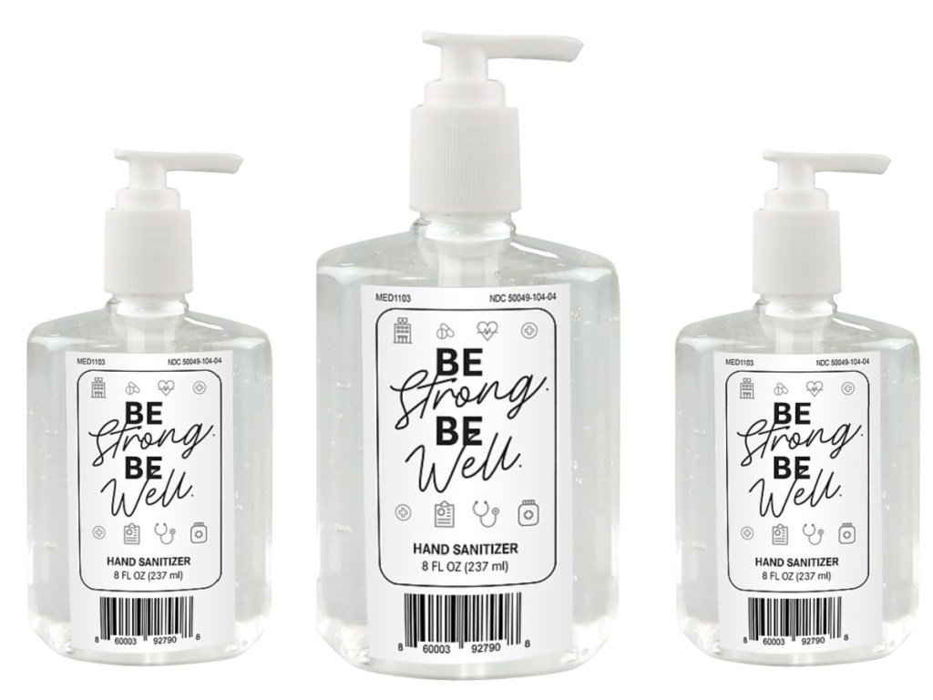 be strong be well hand sanitizer