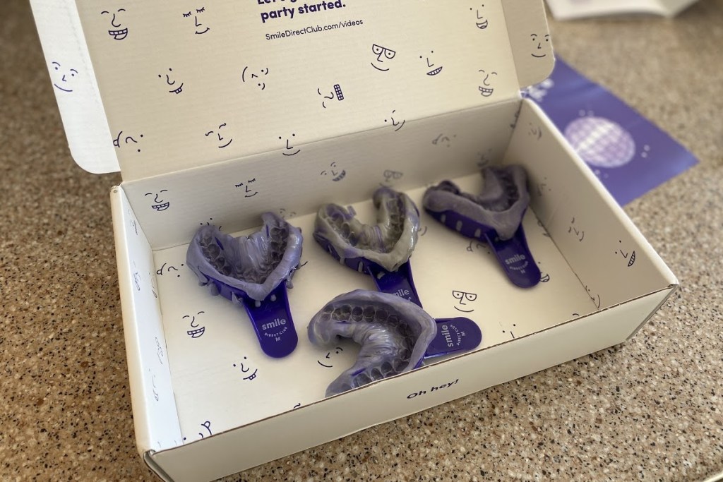 smile direct clubdental impression molds in box