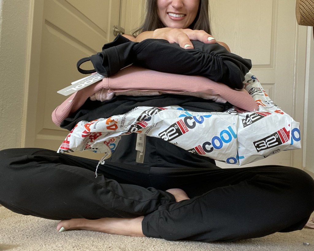 stack of 32 degrees apparel
