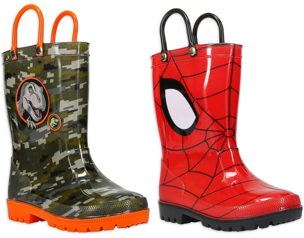 dino toddler rain boots