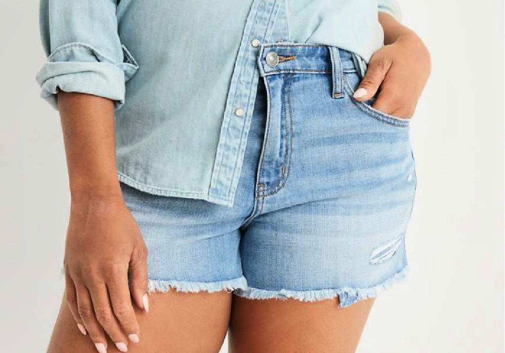 Aerie Daydream Denim Shorts